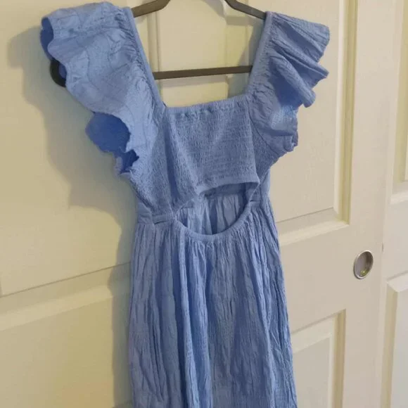 Universal Thread Flutter Cap Sleeve A-Line Midi Dress - Picture 6 of 10